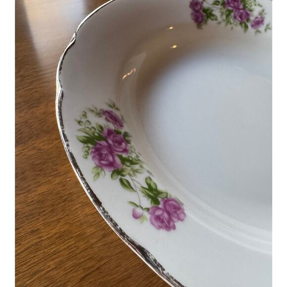 Vintage Cottage Core Yamatsu Japan Petit Rose Soup Bowl - Picture 4 of 6